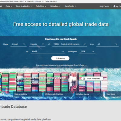 UN Comtrade Premium – 1 Month Access